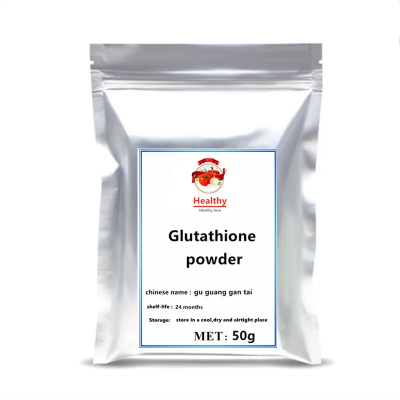 

50-1000g High Quality 99% Food Grade Glutathione Powder (GSH) skin whitening cosmetic Anti-Aging freckle removing L-glutathione