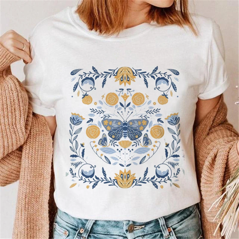 

T-shirt women's printing trend 2021 cute casual spring and summer clothes pattern T-shirt tops ladies printing women's t-shirts