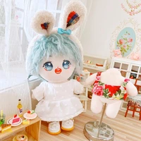 rose dress suit 20cm doll baby clothes unicorn star plush doll dress up girls gift