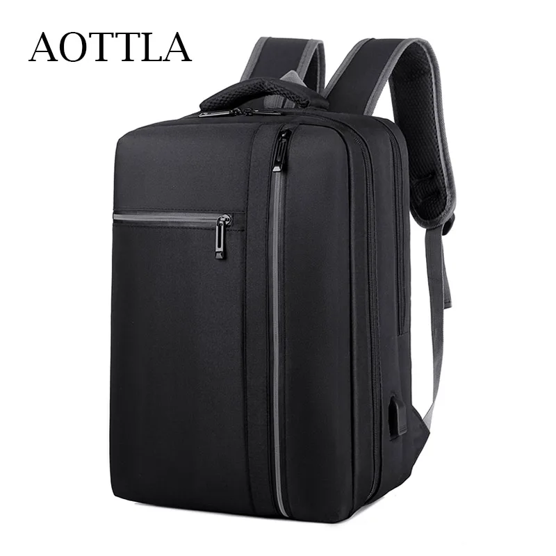 

Рюкзак AOTTLA мужской для ноутбука, Классическая однотонная вместительная спортивная сумка для мальчиков, восхождение