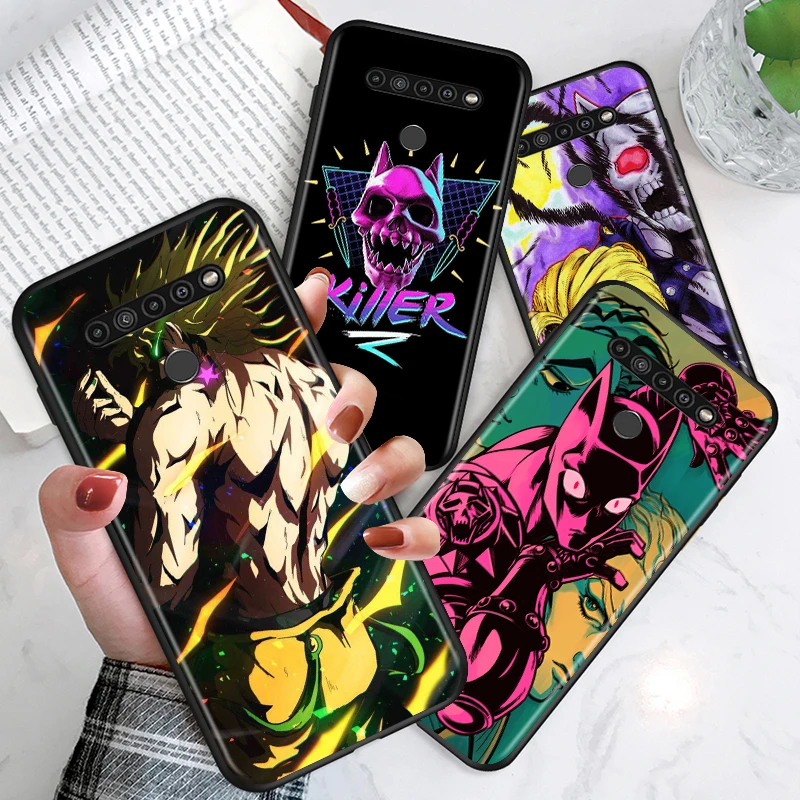 

Hot JoJo Killer Anime For LG G8 G8S G8X V35 V40 V50 V60 ThinQ Q60 K40 K50 K30 K51 K61 K71 K92 5G Black Phone Case