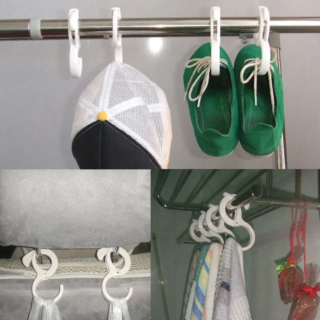 Пластиковые S образные крючки 2 шт. застежка держатель защелка подвесное
