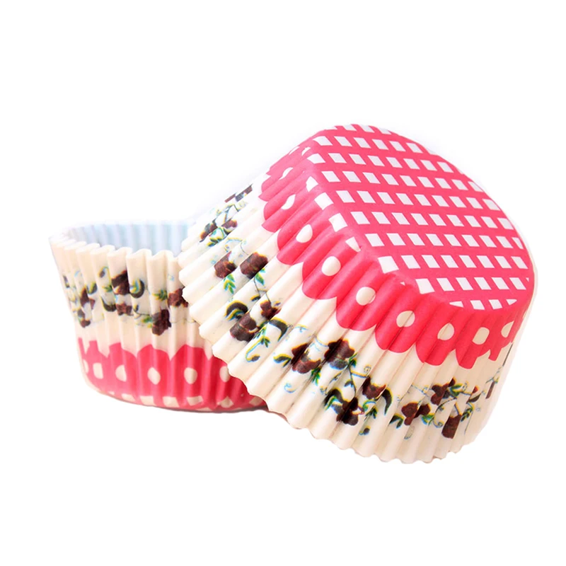 100 шт. цветные бумажные подкладки для торта и капкейков коробка выпечки маффинов