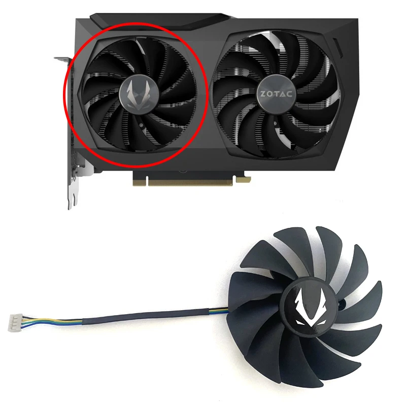 Вентилятор охлаждения для ZOTAC GeForce RTX 3070 Twin Edge 3060 OC 3060Ti 8GD6 HA 89 мм CF9015H12S 4IN вентилятор