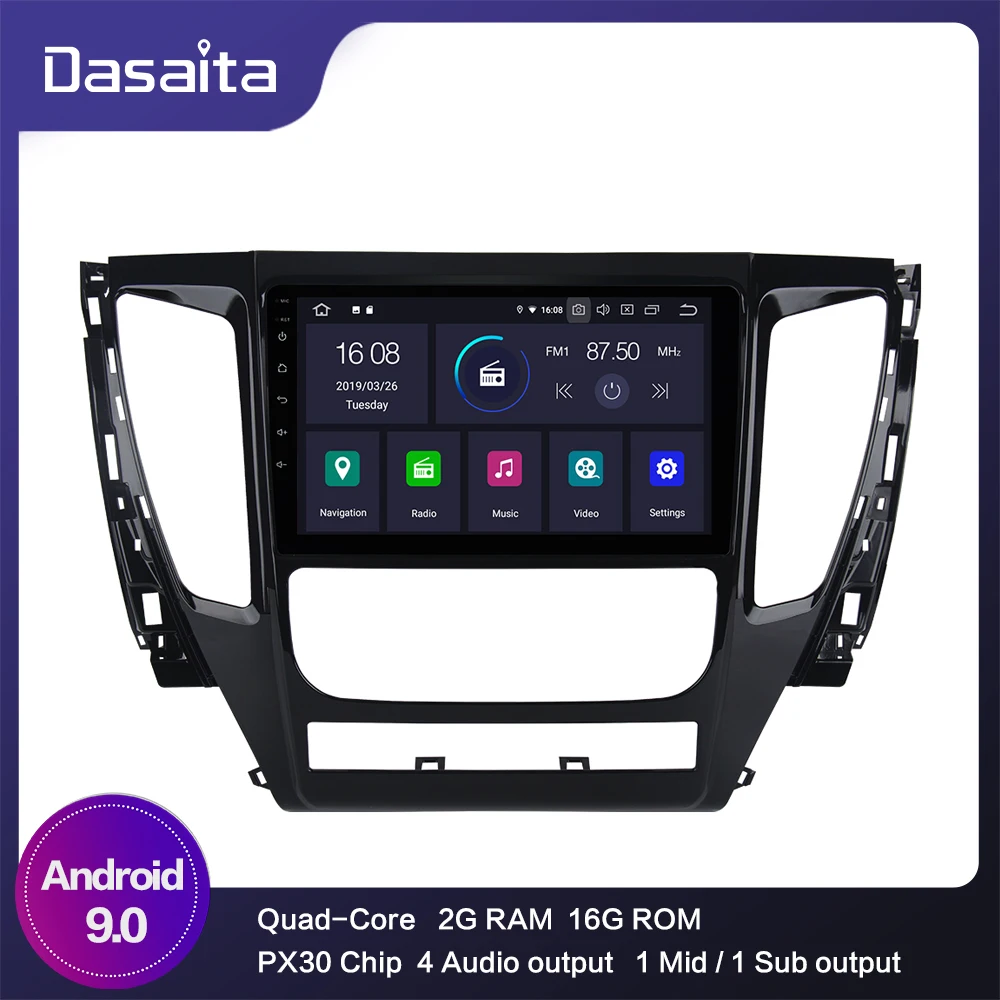 Автомобильный стерео 1 Din 9 &quotHD экран Android 0 для Mitsubishi Pajero Sport 2017 Авторадио 1080P видео