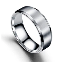 3 color plated wedding bands for women brushed stainless steel mens ring luxury anniversary jewelry couple gift