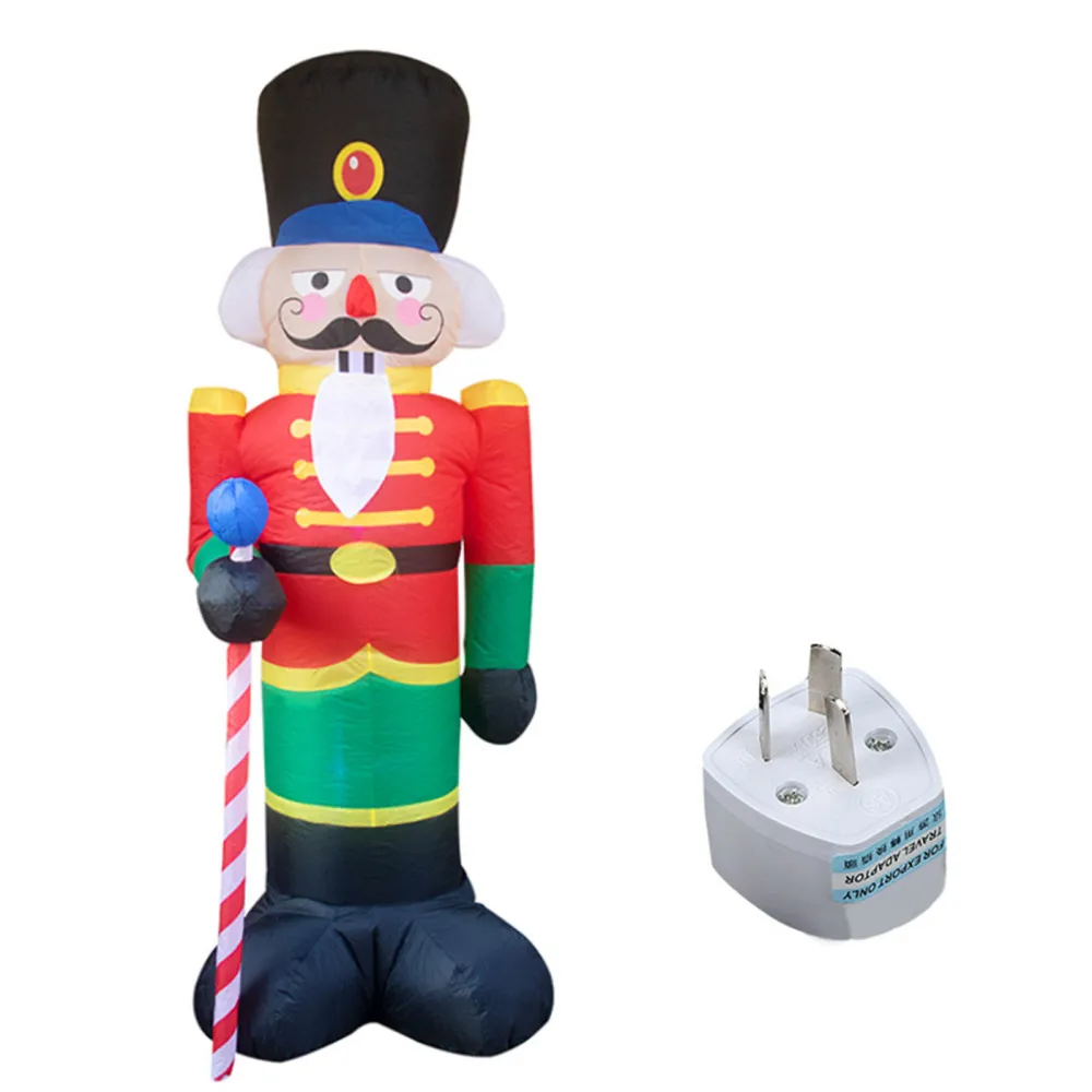 

Украшения, рождественские предметы, надувные дворы, садовые игрушки, украшение, большой солдат 2,4 м, люминесцентный огромный Санта-Клаус