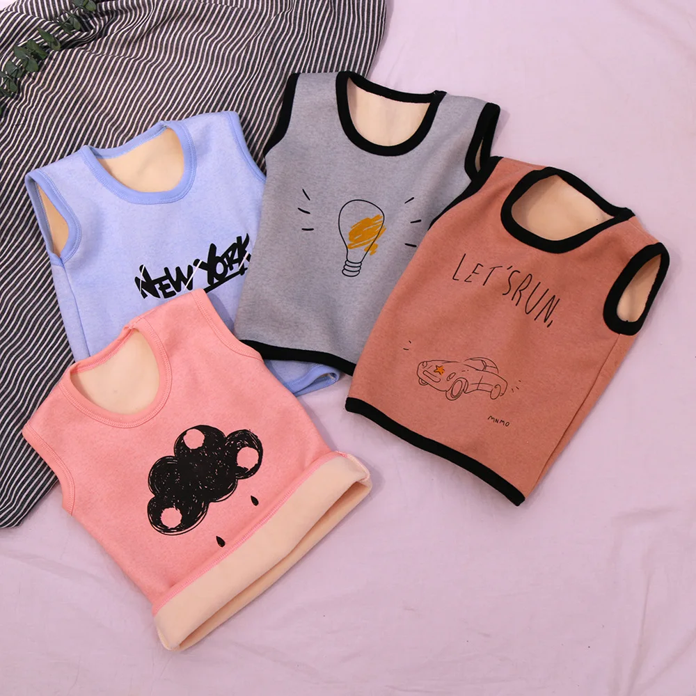 Бесплатная доставка зимний детский жилет меховой плотная теплая детская куртка