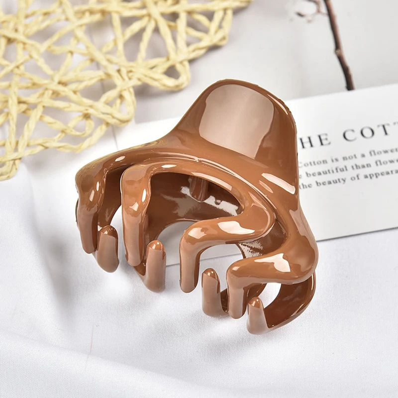 

Large Size Hairpins Geometric Barrettes Fashion Simple Acrylic Hair Claw Bright Solid Color Elegant Hair Clip Accessories