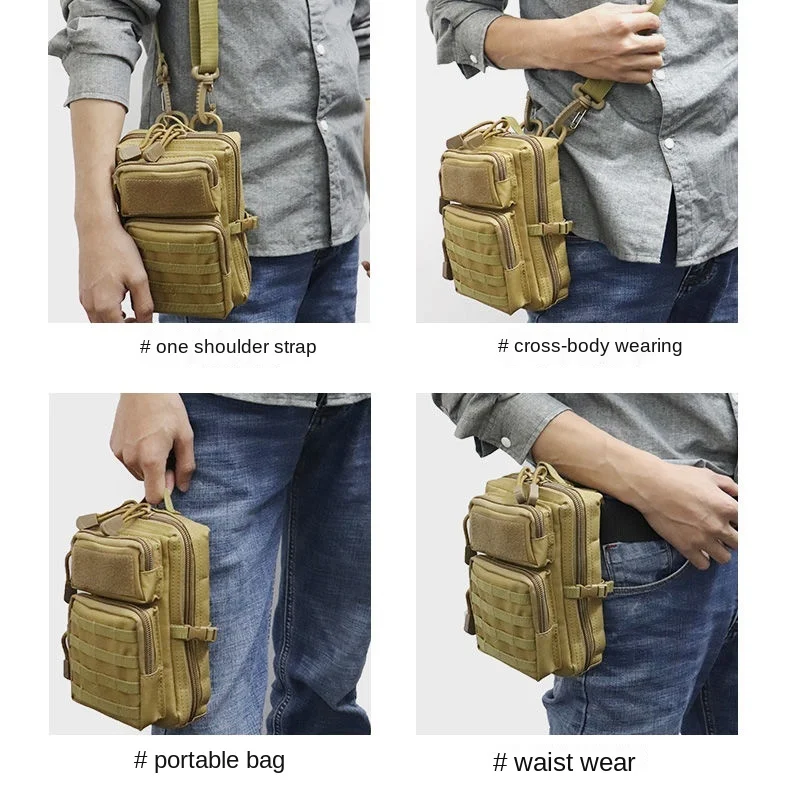 

Waterproof Outdoor Tactical Molle Waist packs Hiking Travelling Sling Backpacks Waist bags Shoulder Hunting Bags