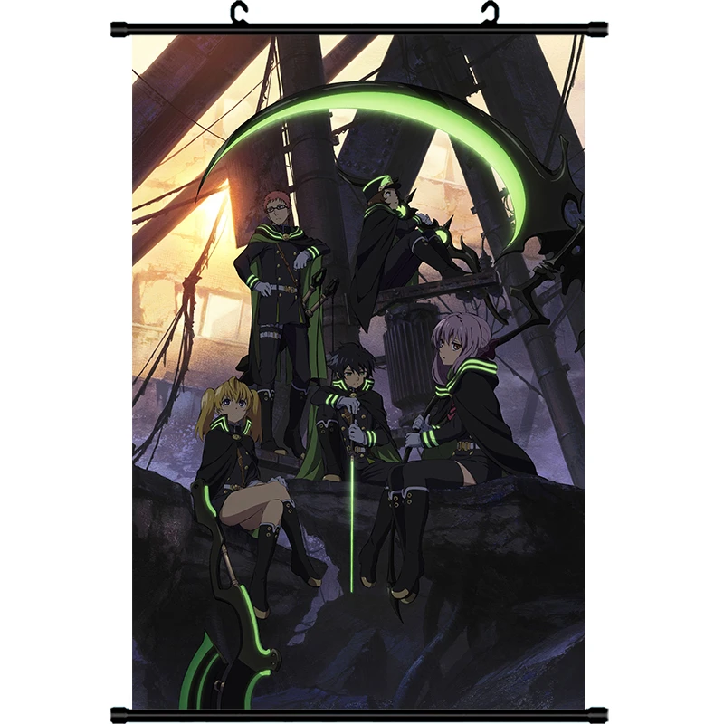 1 шт. популярный мультяшный сераф конца аниме печатный плакат прокрутка картина