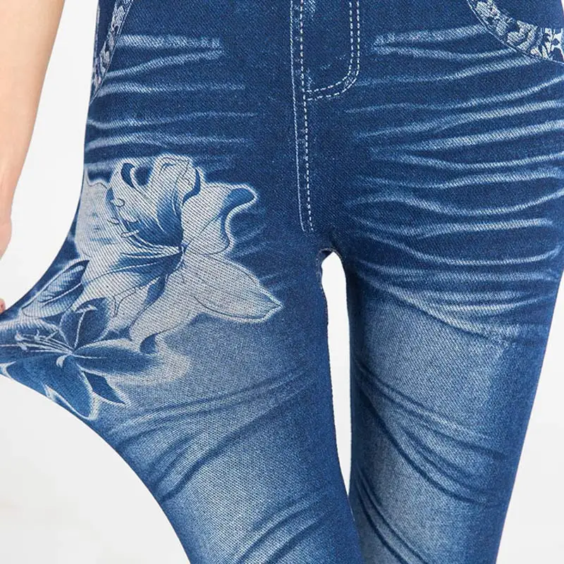 

Ladies Leggings High Waist Printed Pattern Breathable Pants Sports for Women FS99