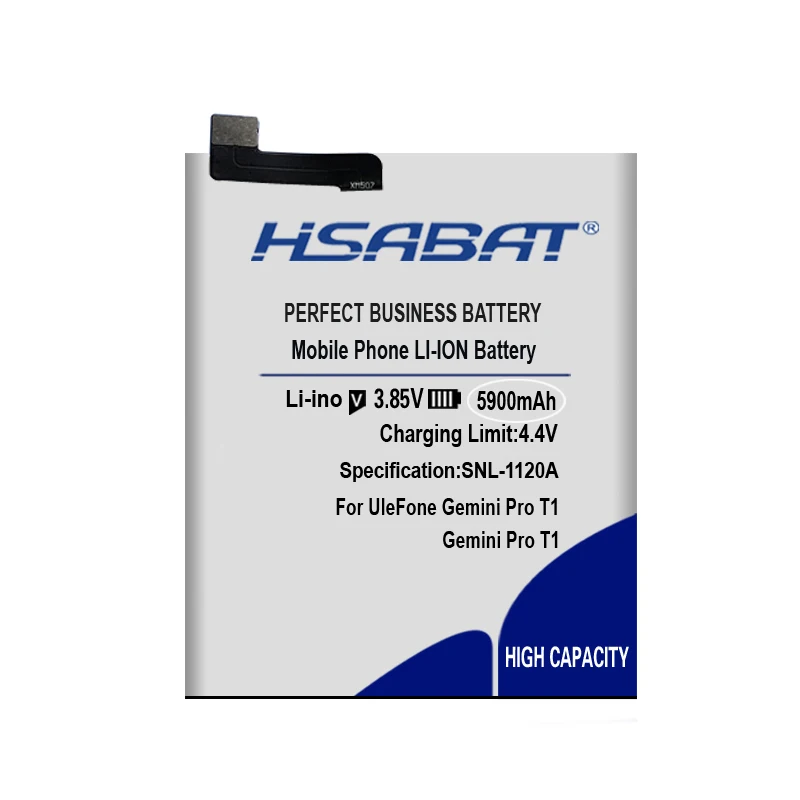 Аккумулятор HSABAT 0 цикл 5900 мАч для Ulefone Gemini Pro T1 высококачественные батареи |