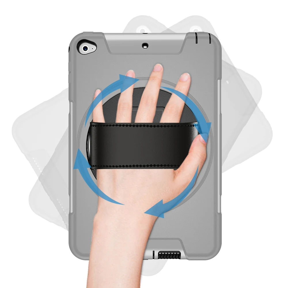 Противоударный чехол для iPad Mini 4 5 2019 с подставкой и ремешком на плечо Безопасный