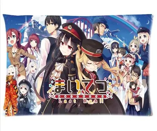 S19 Аниме CURA Maitetsu Подушка Чехол персонажей Hachiroku Чехлы Fukami современный пользовательские молнии Прямоугольник Подушка Чехол - Цвет: S19