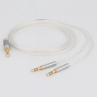 preffair high purity16 core occ silver plated headphone upgraded cable for denon ah d600 ah d7200 ah d7100 focal elear headphone