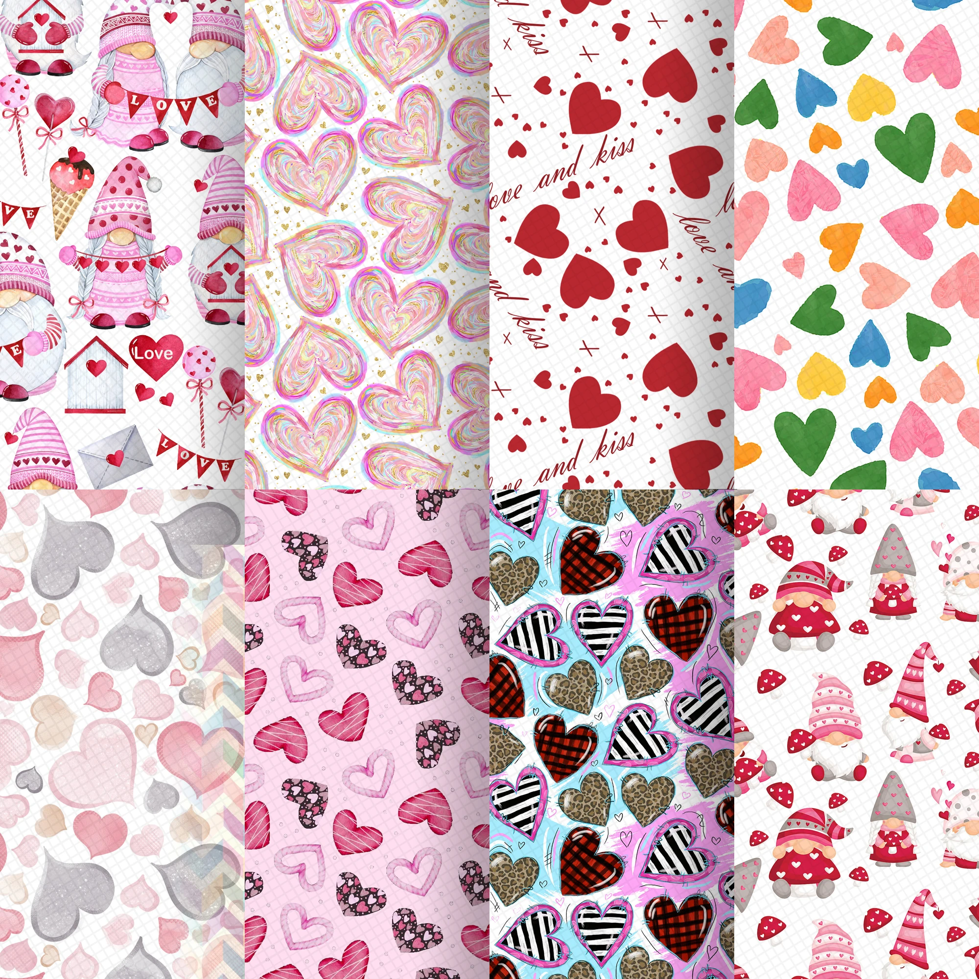 

Valentines Day Faux Synthetic Leather Sheet Fabric 20*33cm for Book Cover Bows DIY Handmade Material,1Yc22526