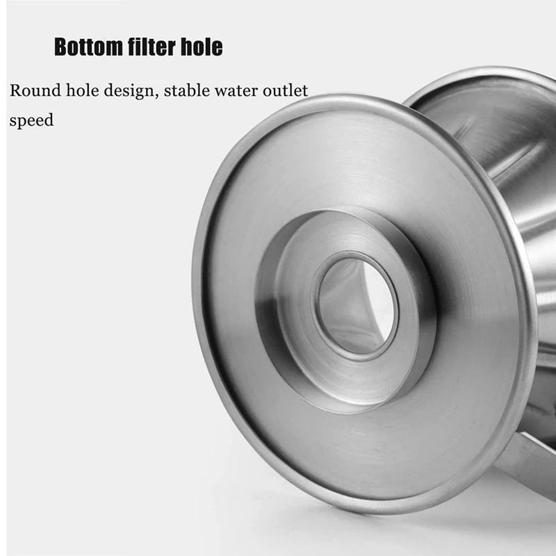 Капельница для кофе Pour Over металлический конусный фильтр многоразового