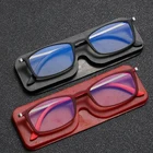 Очки для чтения TR90 с зажимом для носа, женские очки высокого качества, могут быть прикреплены к фоточехлу, красного, черного цветов, 1,5