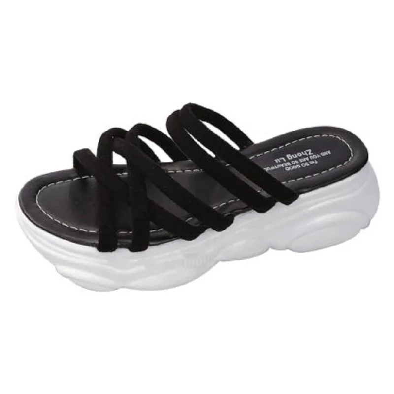 

Women's platform slippers summer 2020 best-selling fashion wear pink comfortable slippers simple casual women's shoes