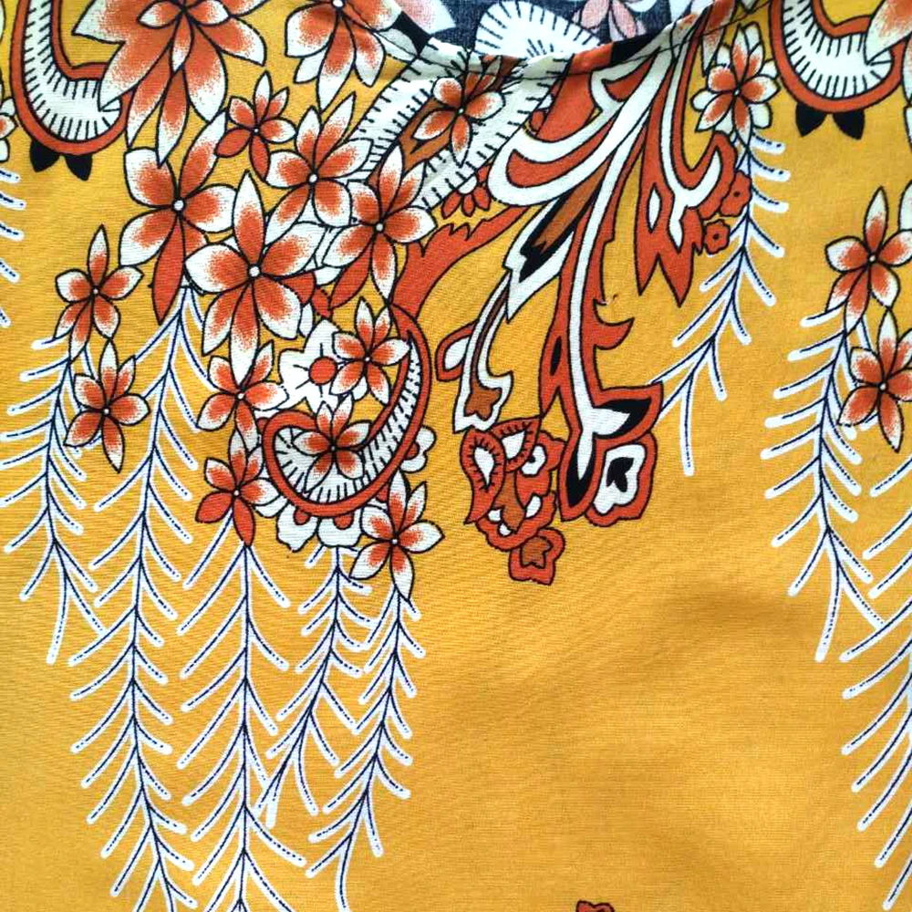 Dashikiage Новое поступление модный дизайн Африканский Дашики Желтый Чистый хлопок Цветочный элегантный повседневный Африканский Дашики женское платье