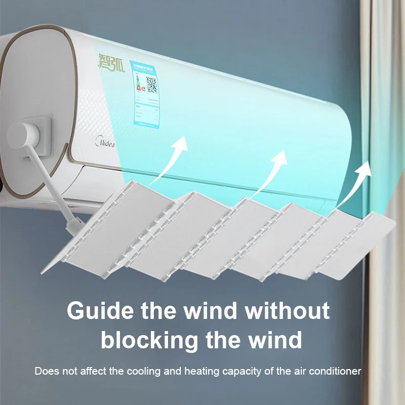 

Adjustable Air Conditioner Cover Windshield Air Conditioning Baffle Shield Wind Guide Anti-straight Wind Shield Dropship