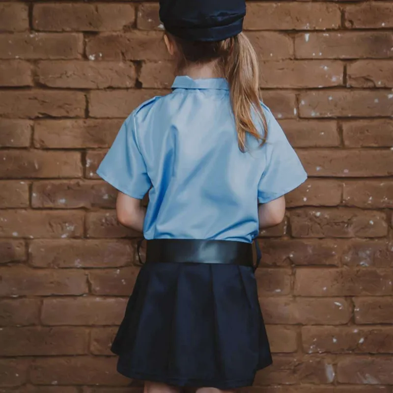 Женский костюм полицейского на Хэллоуин офицера полиции Детский для ролевых игр