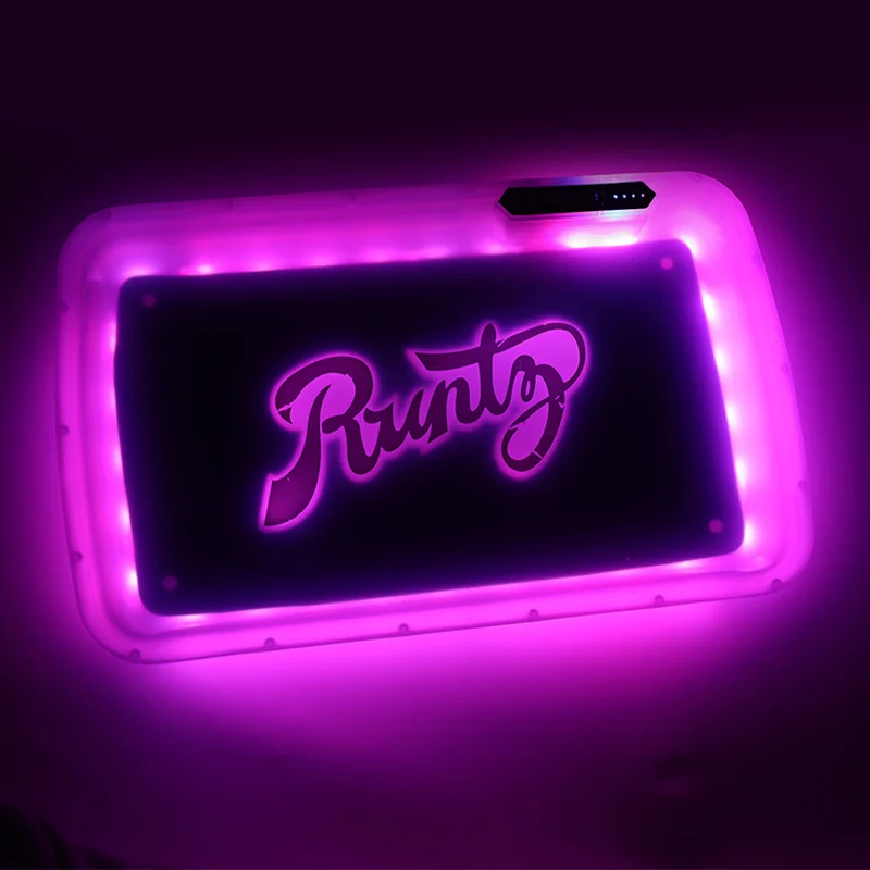 Светящийся поднос для курения гаджеты мужчин шлифовальный станок квадратный