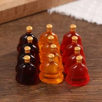 new 10pcs dollhouse miniature wine bottles pretend play doll food drink accessories