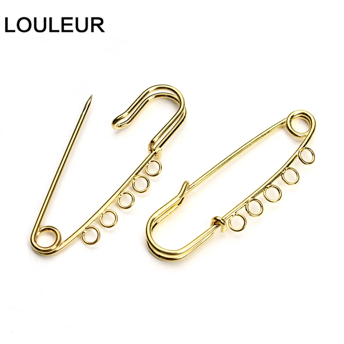 LOULEUR 10 шт./лот 21x90 мм большие длинные свадебные безопасные булавки для броши иглы для женщин DIY брошь булавки ювелирных изделий