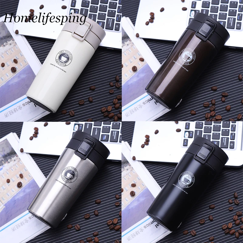 

Термокружка для кофе, термос для кофе из нержавеющей стали, дорожные Изолированные чашки, вакуумная фляжка, термобутылка для воды, кружка дл...