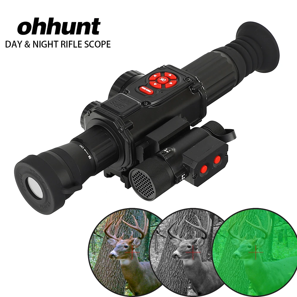 Цифровой прицел ohhunt с ночным видением видеорегистратор GPS Wi Fi компас HDMI ИК