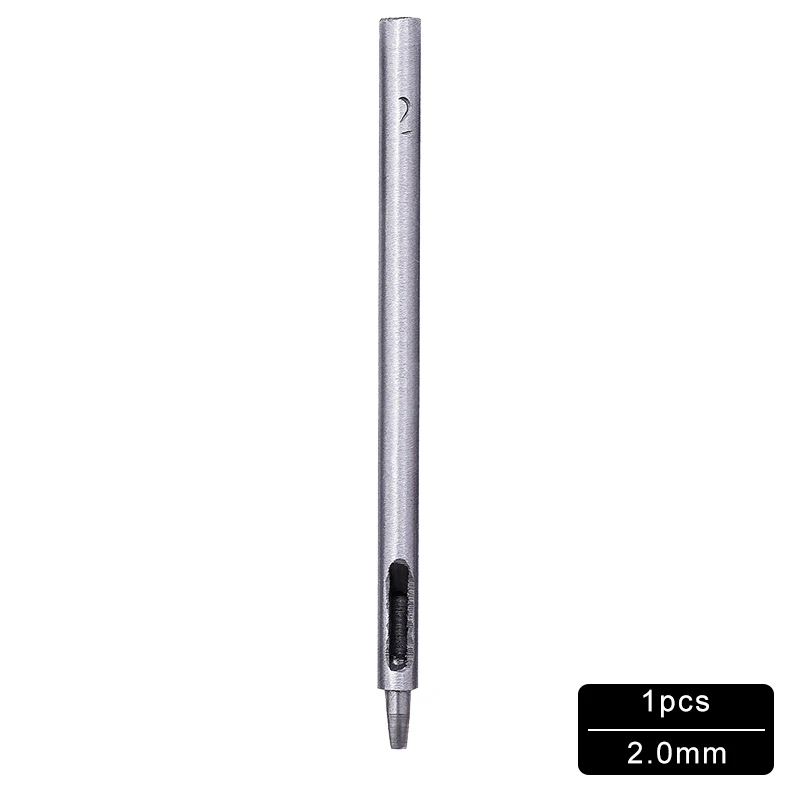 1PCS 2.0mm MIUSIE 1 шт. ремень для пробивки отверстий в коже Дырокол полые сверлильные инструменты из углеродистой стали кожаный Пробивной инструмент 0,5 мм-4 мм - Цвет: 1PCS 2.0mm