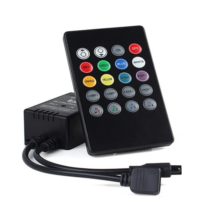 20 Keys Music Voice Sensor Controller Sound IR Remote Control Practical Home Party RGB 3528 5050 LED Strip light Controllers | Освещение
