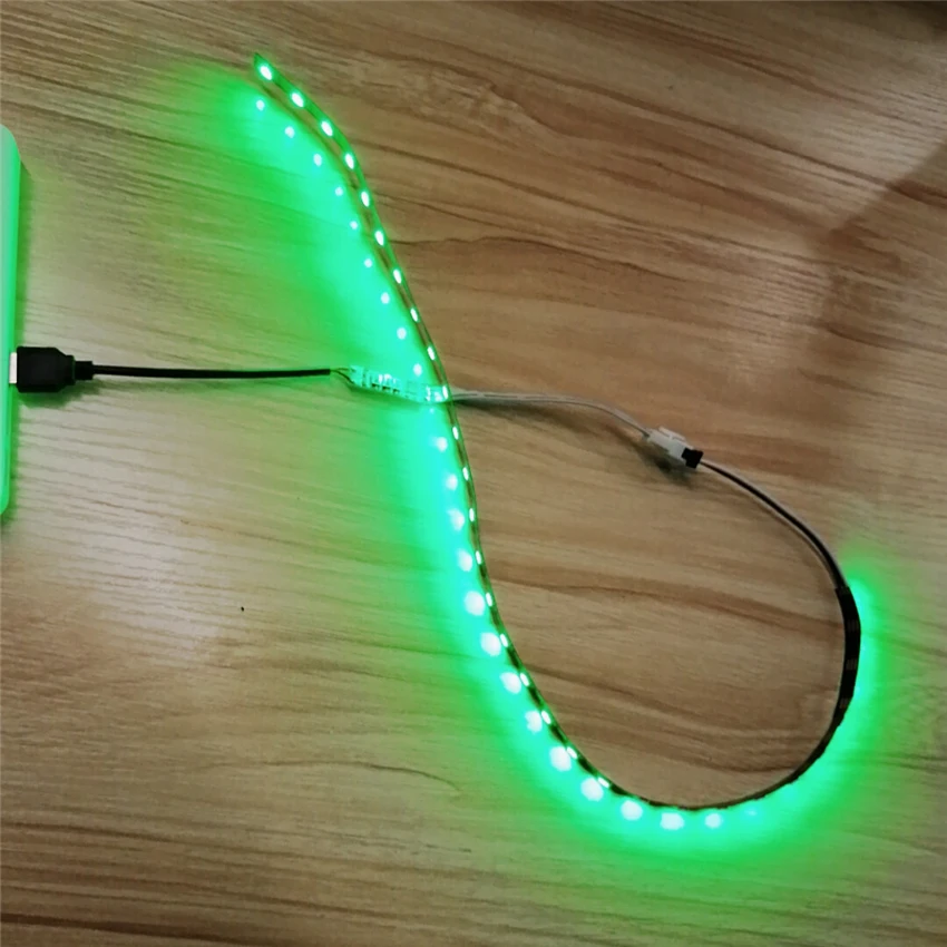 Ws2812b 5 В USB RGB Светодиодная лента 60 Светодиодный s SMD 5050 пикселей светодиодный диодный ленточный светильник HD tv Настольный ПК подсветка экрана 0,5 м 1 м 2 м 3 м 4 м 5 м