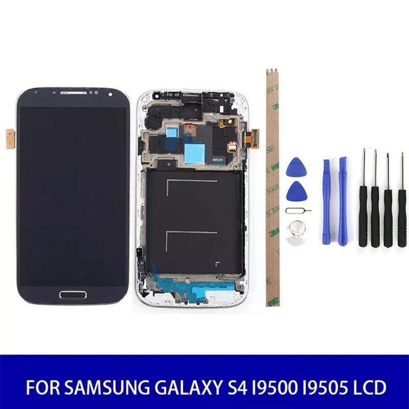 Для Samsung Galaxy S4 I9505 ЖК дисплей сенсорный экран дигитайзер с рамкой в сборе Замена