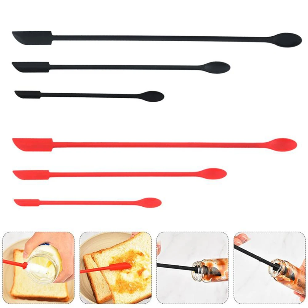 

New Creative Mini Silicone Small Tip Spatula Set Jam Spatula Cooking Spatula