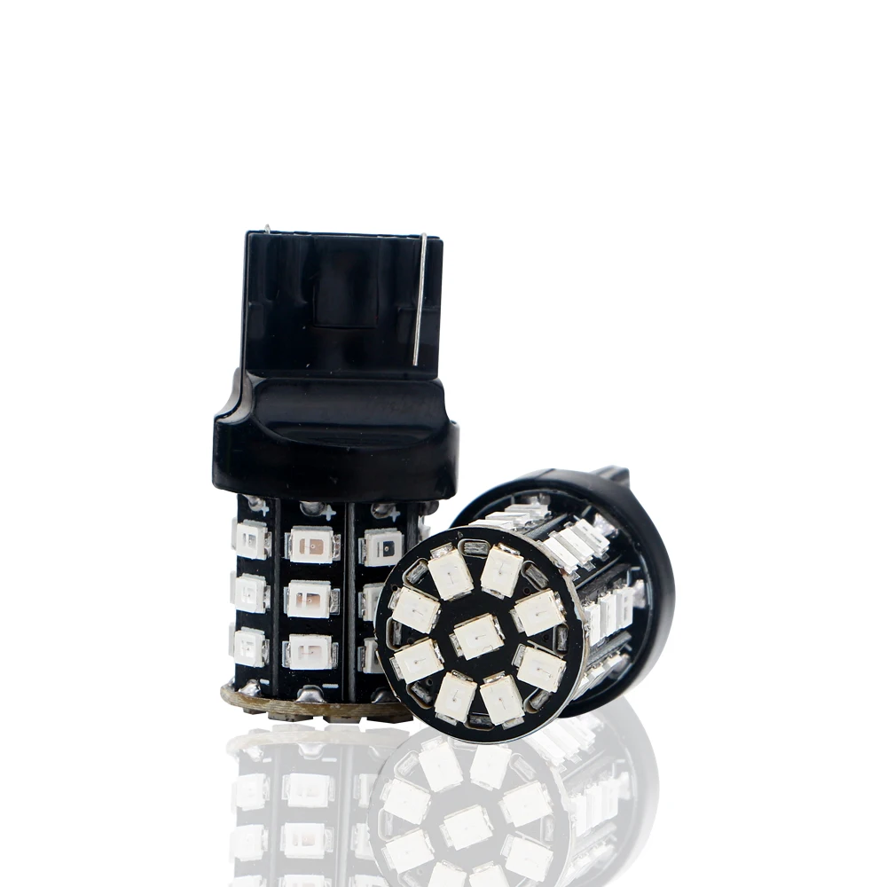 YM E-Bright 2-10 шт/партия W21/5 W 7443 T20 W21W WY21W парковочные задние лампы 7440 T20 2835 33 SMD авто огни поворота автомобиля signel свет