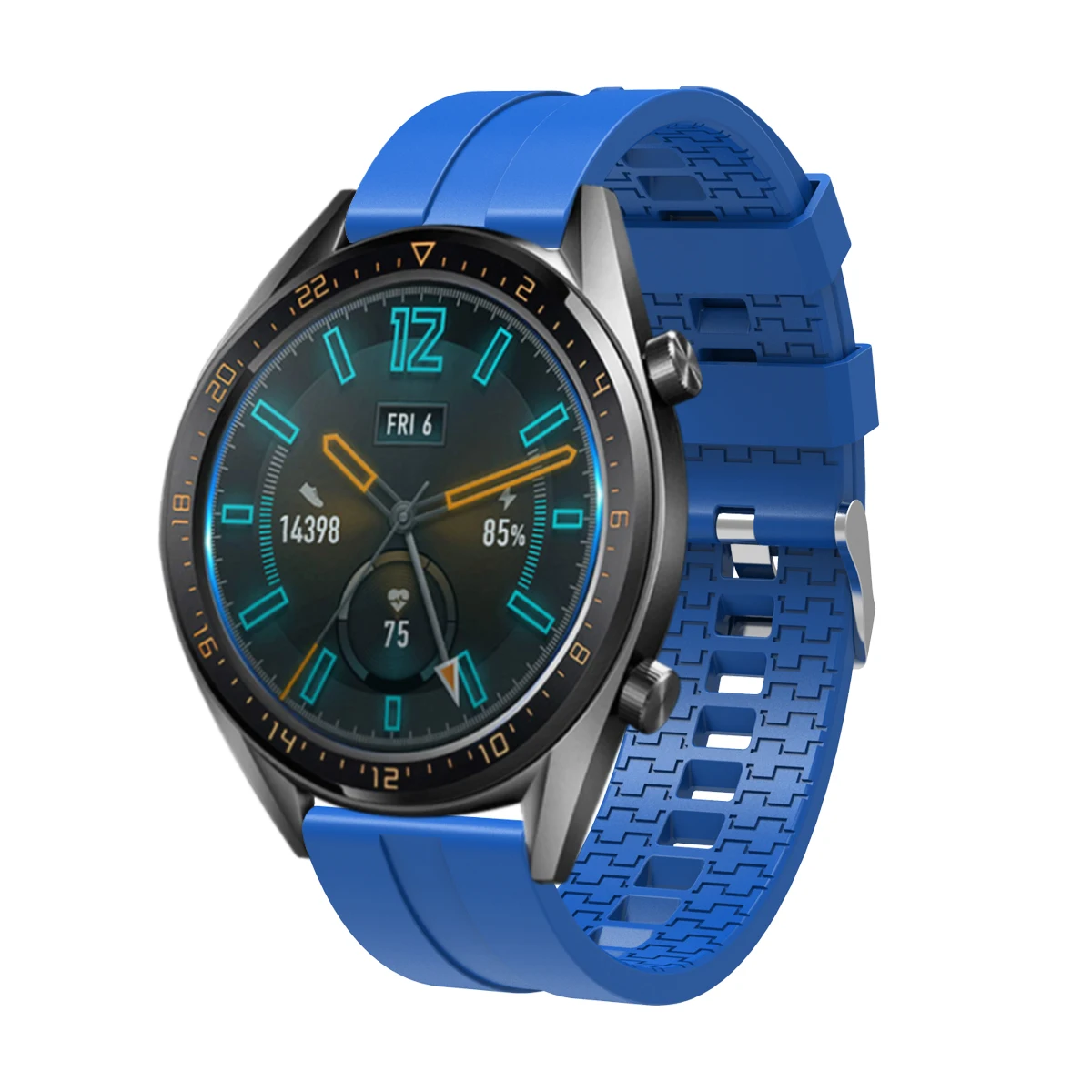22mm 20mm Silicone strap Compatible with Samsung Galaxy Watch 3/Active 2/Huawei watch GT2/Amazfit GTR Replacement bracelet strap