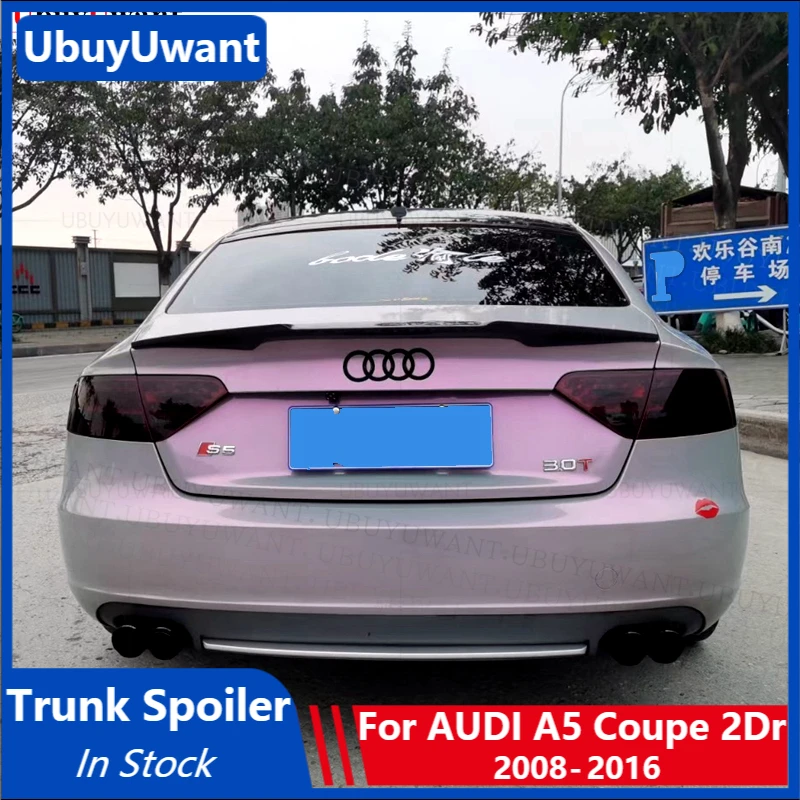 

Стильный спойлер M4 из углеродного волокна для AUDI A5 B8 2008-2016 Sportback Coupe 2-дверный высококачественный задний спойлер крыло багажника