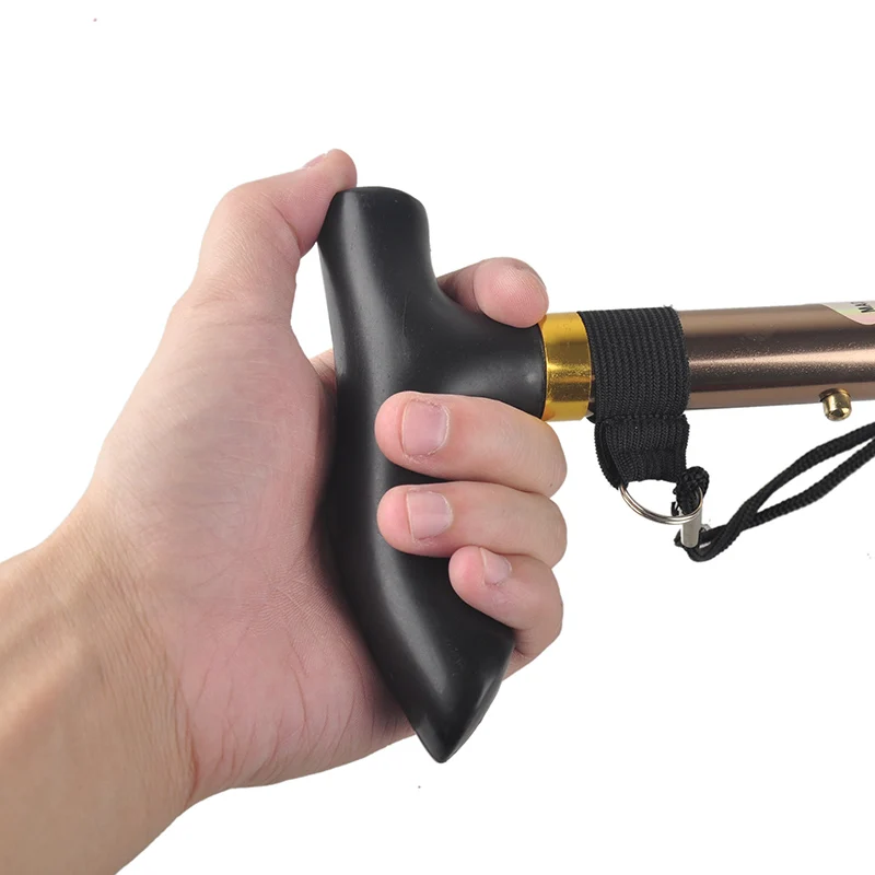 Открытый 4 узла Алюминий сплава Регулируемый трости кемпинг палочки Пеший Туризм