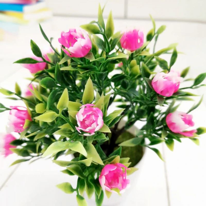 1 шт. имитация искусственного цветка Противоударная заданяя карликовые деревья