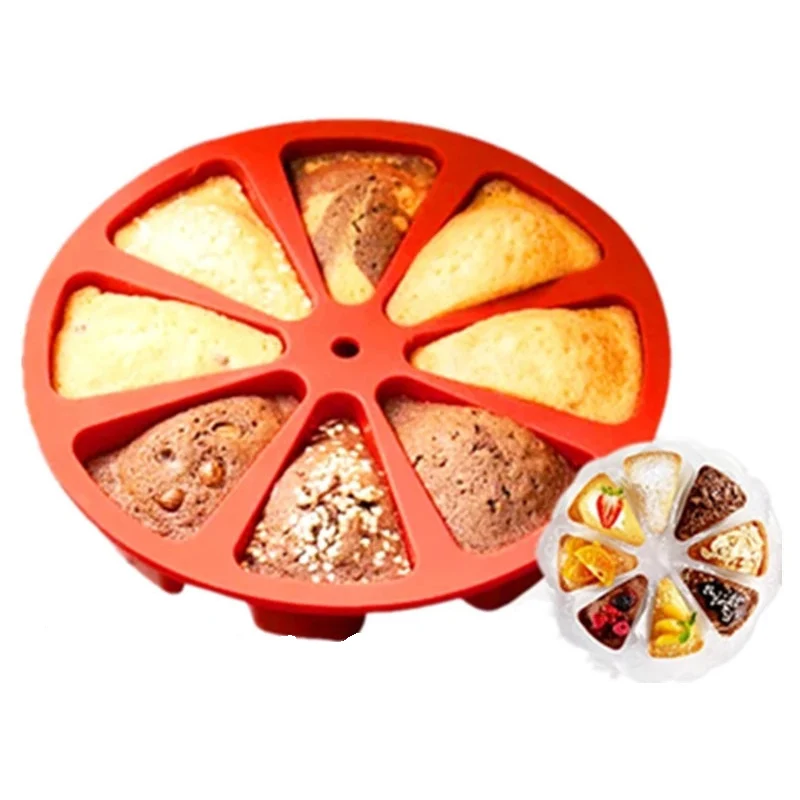

Cake Baking Pan Non Stick Microwave Mold Tray 8 Cavity Baking Molds Bakeware Cake-shaped Silicone Decor Items Cakesicle Mold