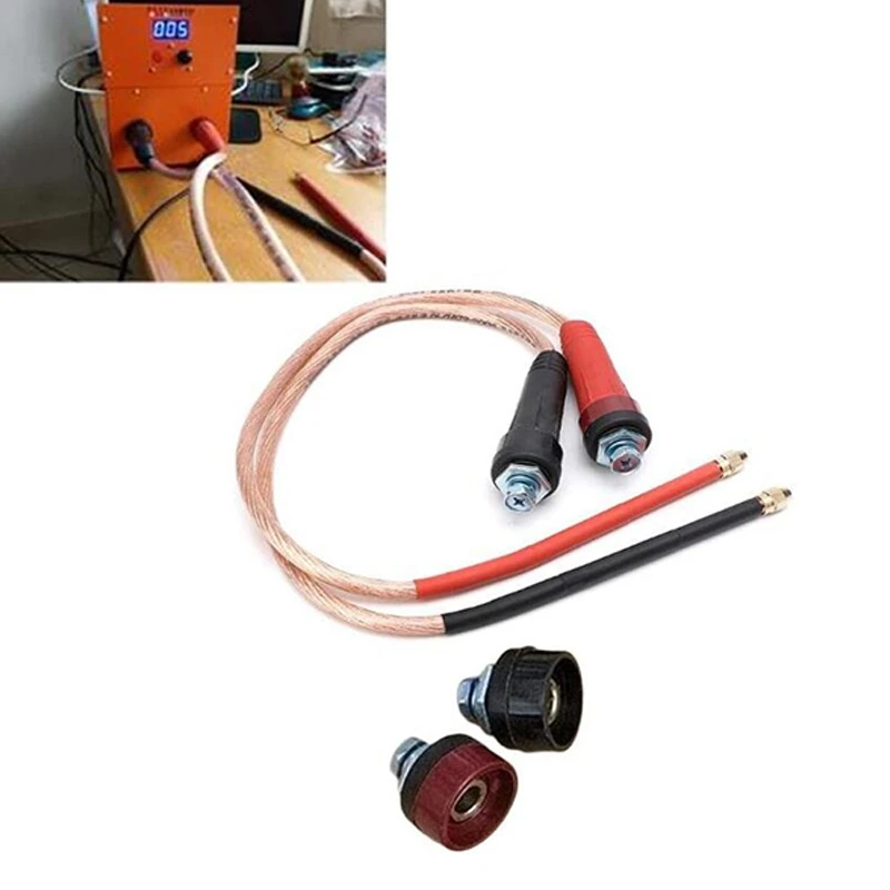 

DIY Spot Welder Copper 18650 Battery Handheld Spot Welding Pen Kit with Needles+25 Square Plastic Copper Wire+Connectors