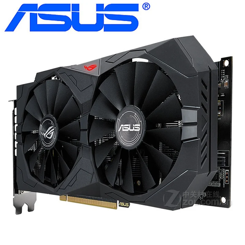 Видеокарта ASUS RX570 4 Гб 500 бит GDDR5 видеокарта для AMD RX 570 серии VGA карты 580 б/у DisplayPort HDMI
