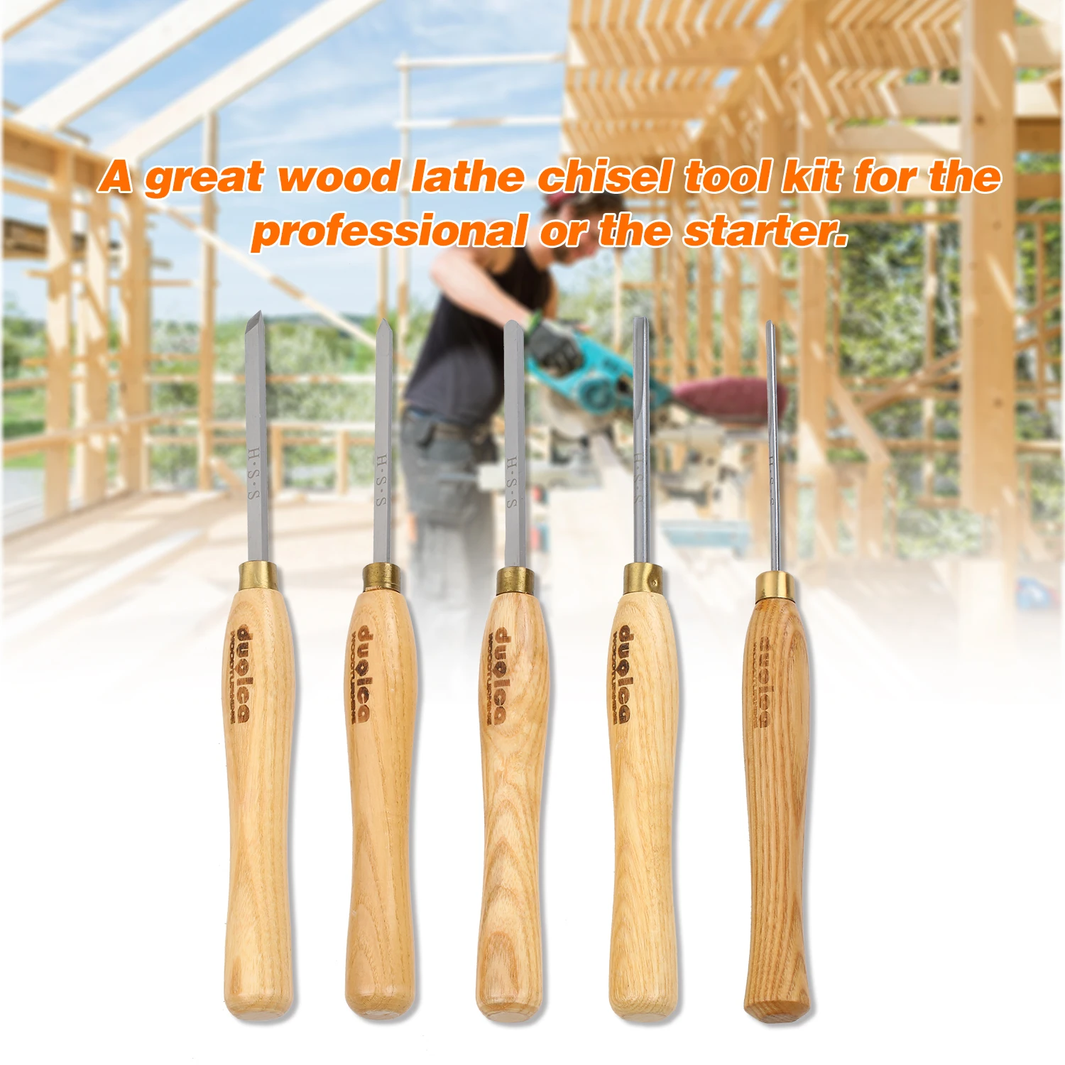 5 шт. Деревообрабатывающие инструменты токарного инструмента токарные