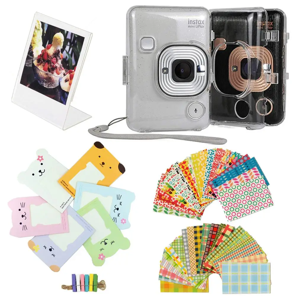 Аксессуары для камеры Fuji Instax Mini Liplay Crystal Case пленка наклейка бордюр настенная