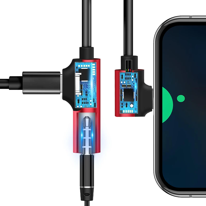 Nohon USB C type-C до 3,5 Jack адаптер для наушников для samsung huawei Oneplus 3,5 мм AUX шнур переключателя двойной разъем