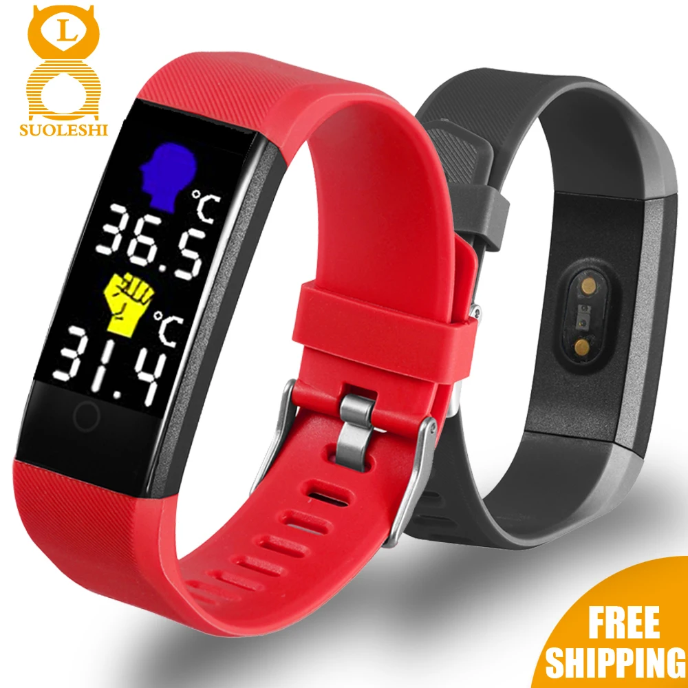 Мужской умный браслет с измерением пульса и артериального давления