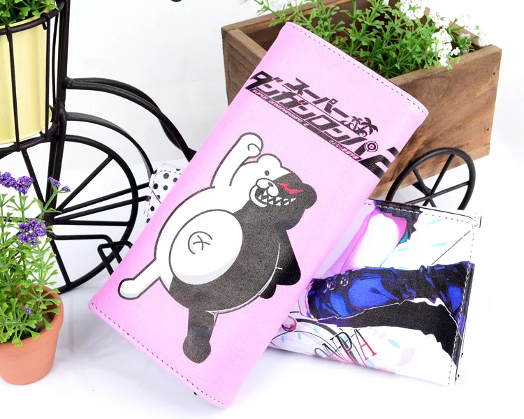 Аниме Danganronpa: Счастливый кошелек Trigger Havoc черно белый медведь снаряд колесо танца